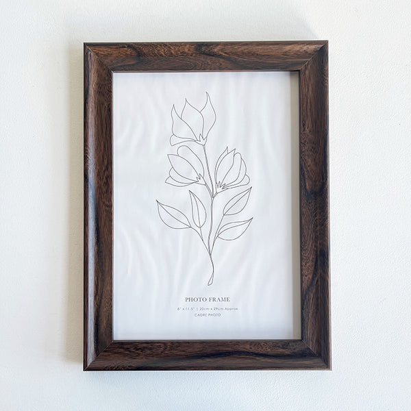 A4 Photo Frame | Dark Walnut Effect