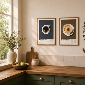 Framed 30x40cm Coffee Art | Americano