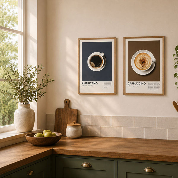 Framed 30x40cm Coffee Art | Americano