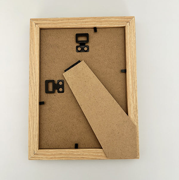 7x5" Beaded Photo Frame | Light Wood