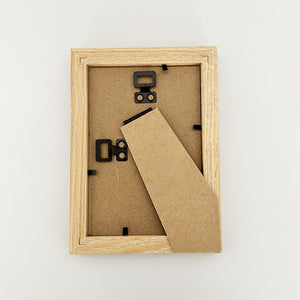 6x4" Beaded Photo Frame | Light Wood