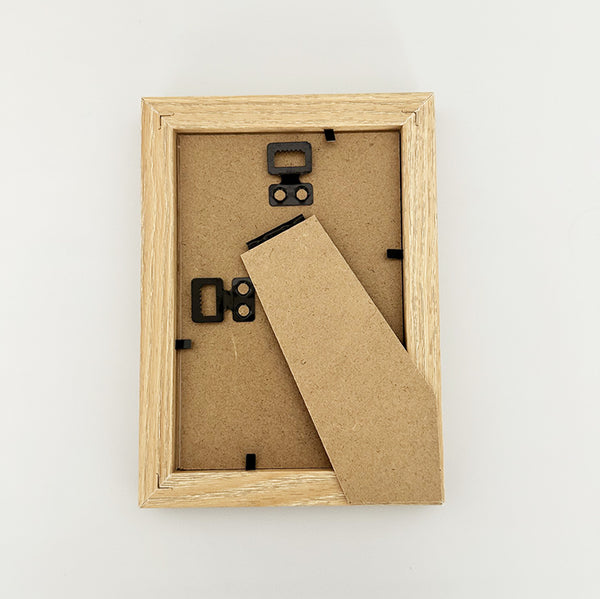 6x4" Beaded Photo Frame | Light Wood