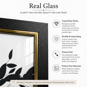 Black and Gold Photo Frame | 7x5"
