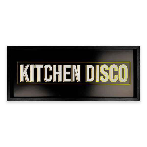 Black and Gold Typography Sign | Kitchen Disco