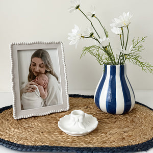 Blue Stripe Vase | 14cms