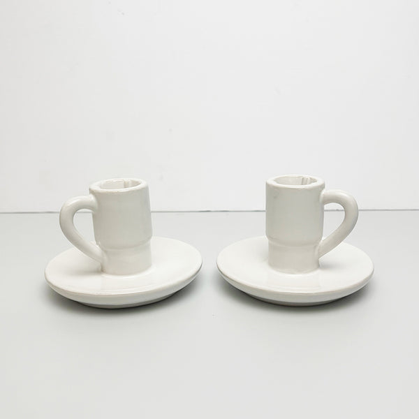 Ceramic Candle Holders | Set of 2