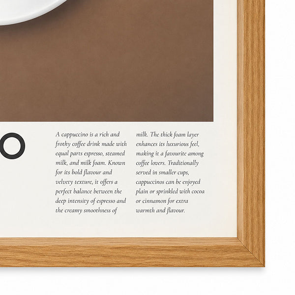 Framed 30x40cm Coffee Art | Cappuccino