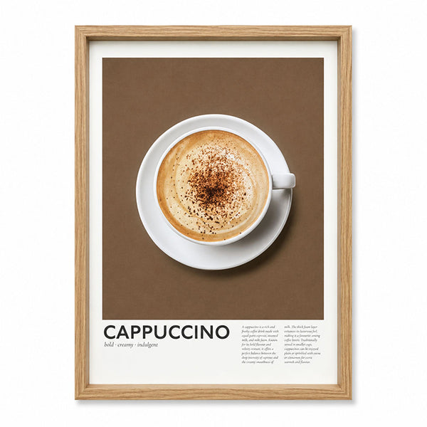 Framed 30x40cm Coffee Art | Cappuccino
