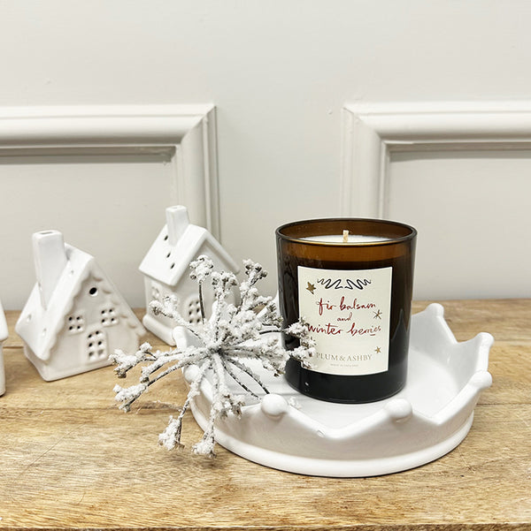 Ceramic Crown tray | White
