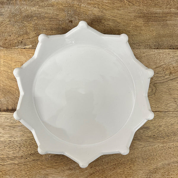 Ceramic Crown tray | White