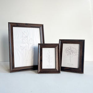 A4 Photo Frame | Dark Walnut Effect