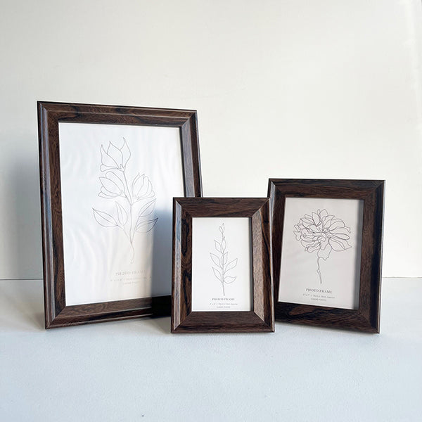 A4 Photo Frame | Dark Walnut Effect