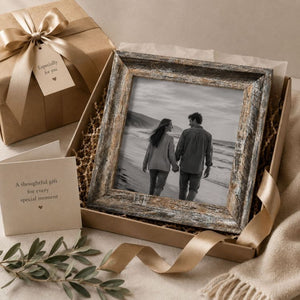12x12 Photo Frame With Glass | Devon Washed Brown
