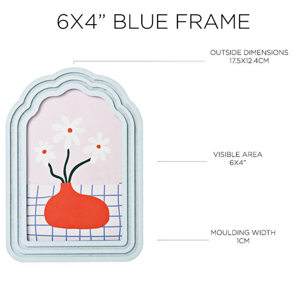 Arched Blue Frame | 6x4"