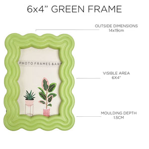 Wiggly Green Frame | 6x4"