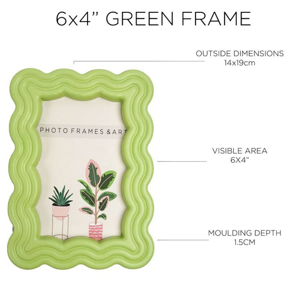 Wiggly Green Frame | 6x4"