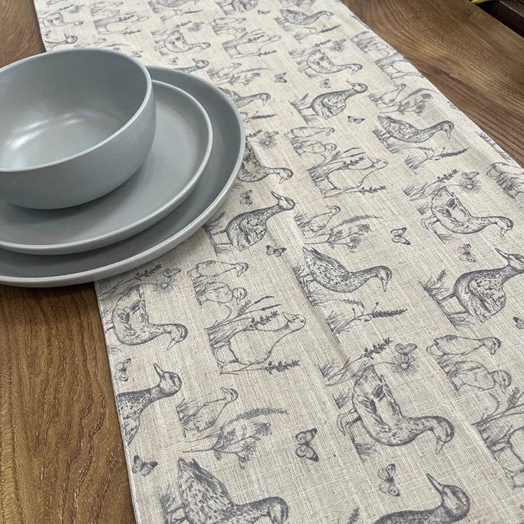Spring Table Runner | Sketched Ducks