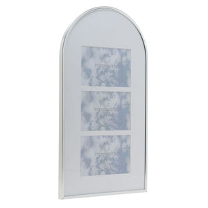 Silver Arch Topped Photo Frame | 3 6x4" Apertures