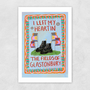 I Left My Heart In The Fields Of Glasto | Illustrated By Weezy