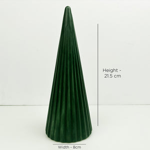 Green Ceramic Trees | Set of Three