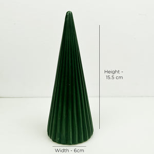 Green Ceramic Trees | Set of Three