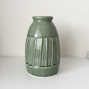 Glazed Green Vase | Ceramic