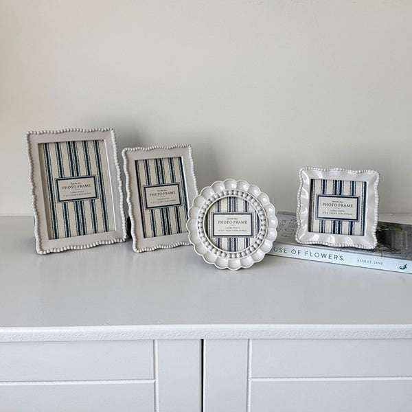 Scalloped Beaded Brocante Picture Frames | Available in 2 sizes
