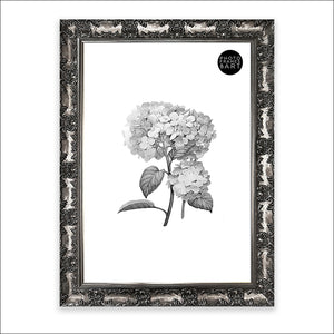 A2 Ornate Antique Frame | Gunmetal Silver