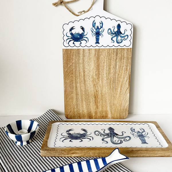 Seashore Serving Board | Mango Wood