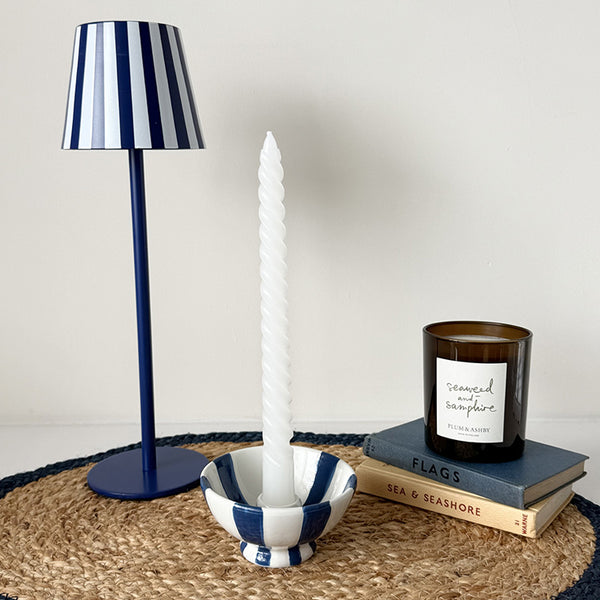 Blue Stripe Touch Lamp | LED