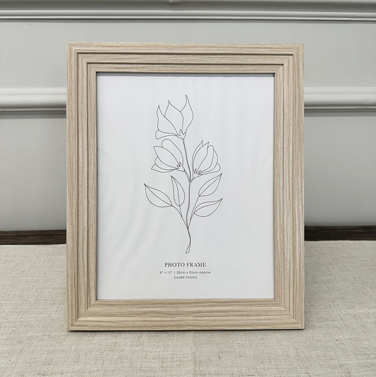 10x8" Layered Edge Photo Frame | Natural