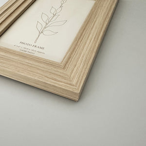 6x4" Layered Edge Photo Frame | Natural