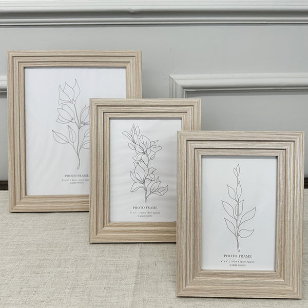 6x4" Layered Edge Photo Frame | Natural