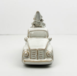 Ceramic Christmas Car | LED