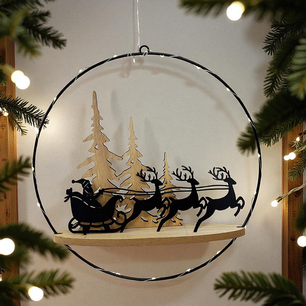 LED Christmas Hanging Hoop