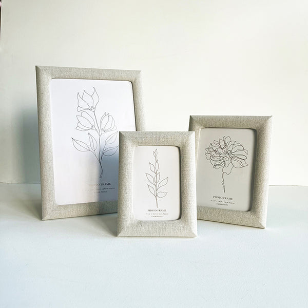 7x5 Linen Photo Frame | Cream