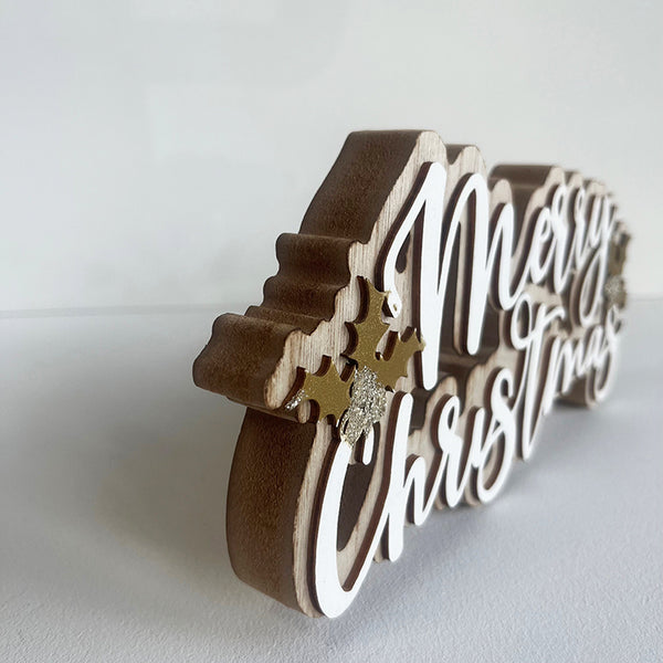 Wooden Merry Christmas Sign