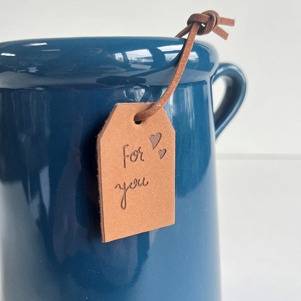Dark Blue Ceramic Milk Churn Vases | 2 Sizes Available