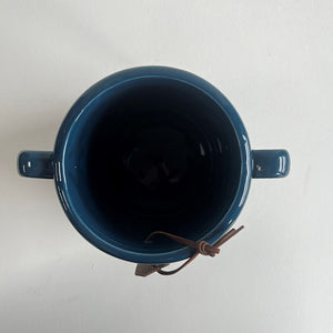 Dark Blue Ceramic Milk Churn Vases | 2 Sizes Available