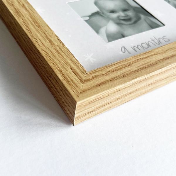 Baby's First Year Photo Frame | Oak Effect