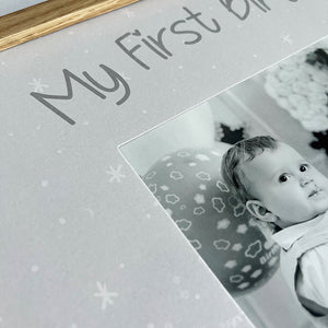 Baby's First Year Photo Frame | Oak Effect