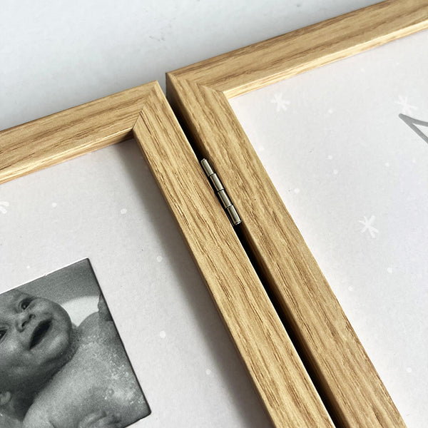 Baby's First Year Photo Frame | Oak Effect