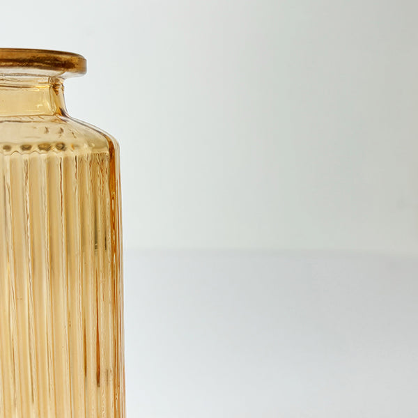 Burnt Orange Glass Bud Vases | Set of 3