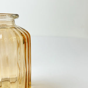 Burnt Orange Glass Bud Vases | Set of 3