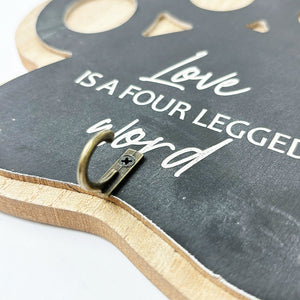 Paw Print Wooden Plaque
