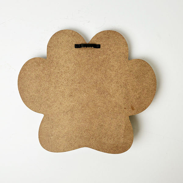 Paw Print Wooden Plaque
