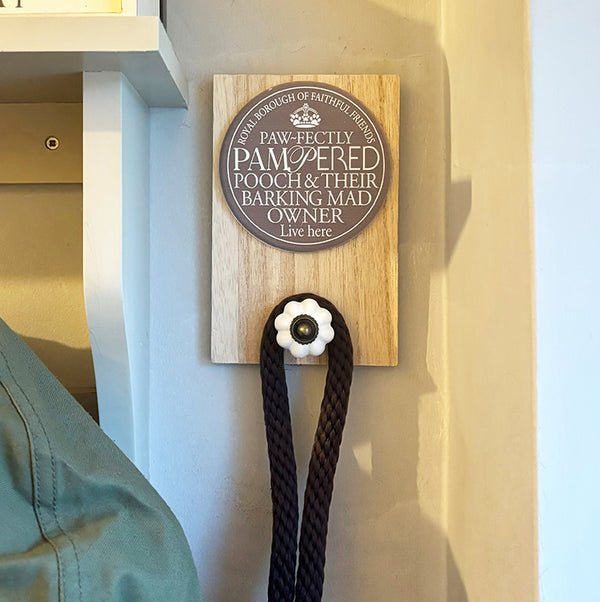 Pampered Pooch | Wooden Hook