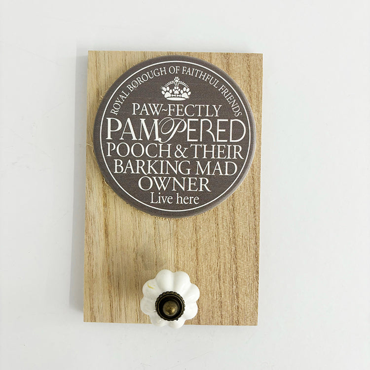 Pampered Pooch | Wooden Hook