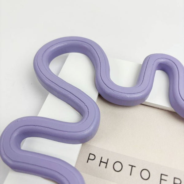 Squiggly Purple Frame | 7x5"