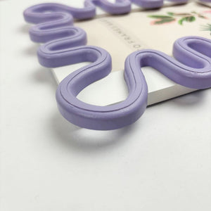 Squiggly Purple Frame | 7x5"